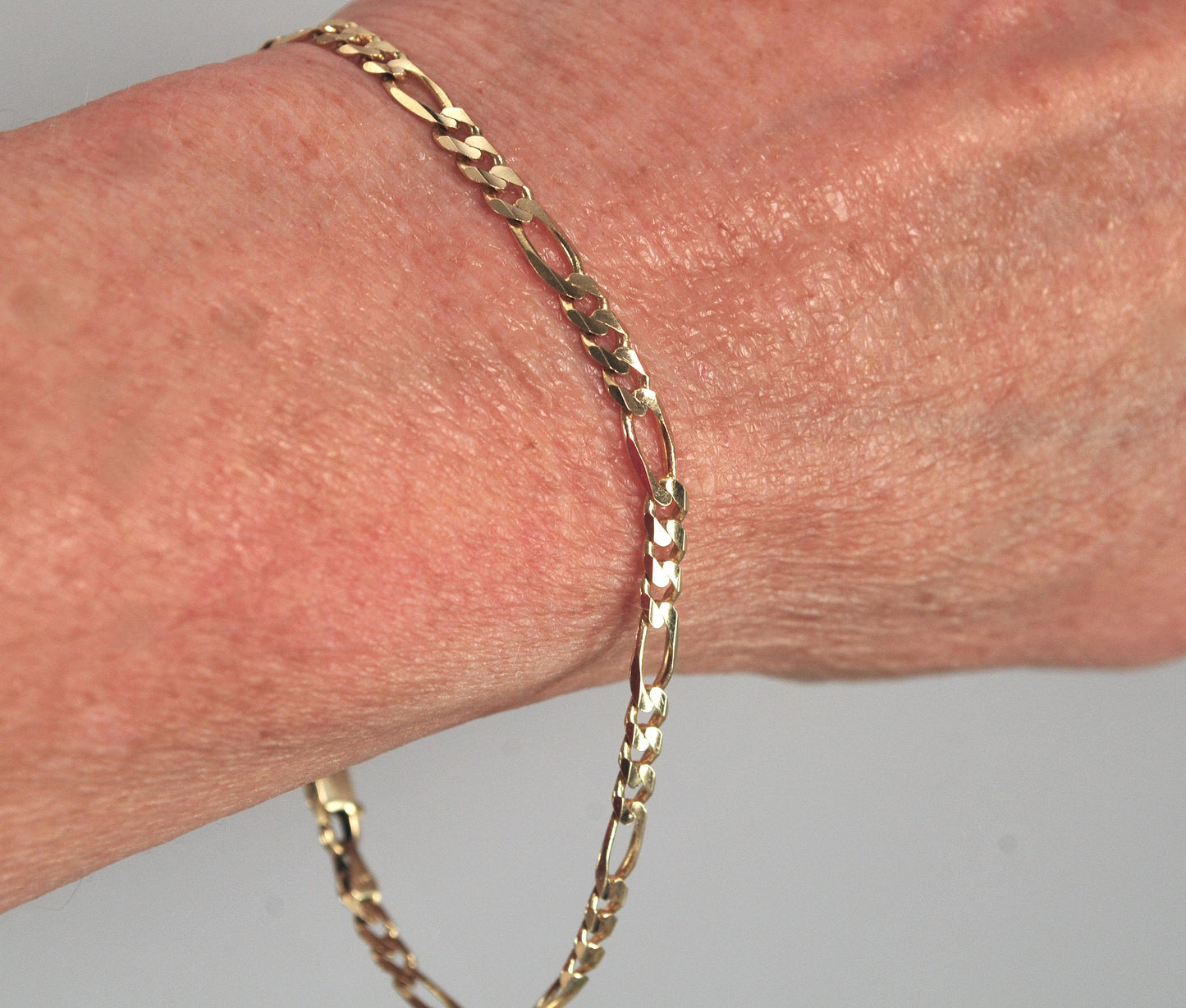 14K Gold Figaro Bracelet