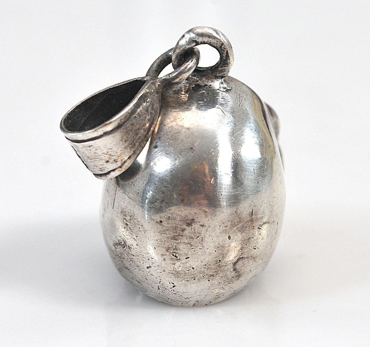 Large Sterling Silver Skull Pendant