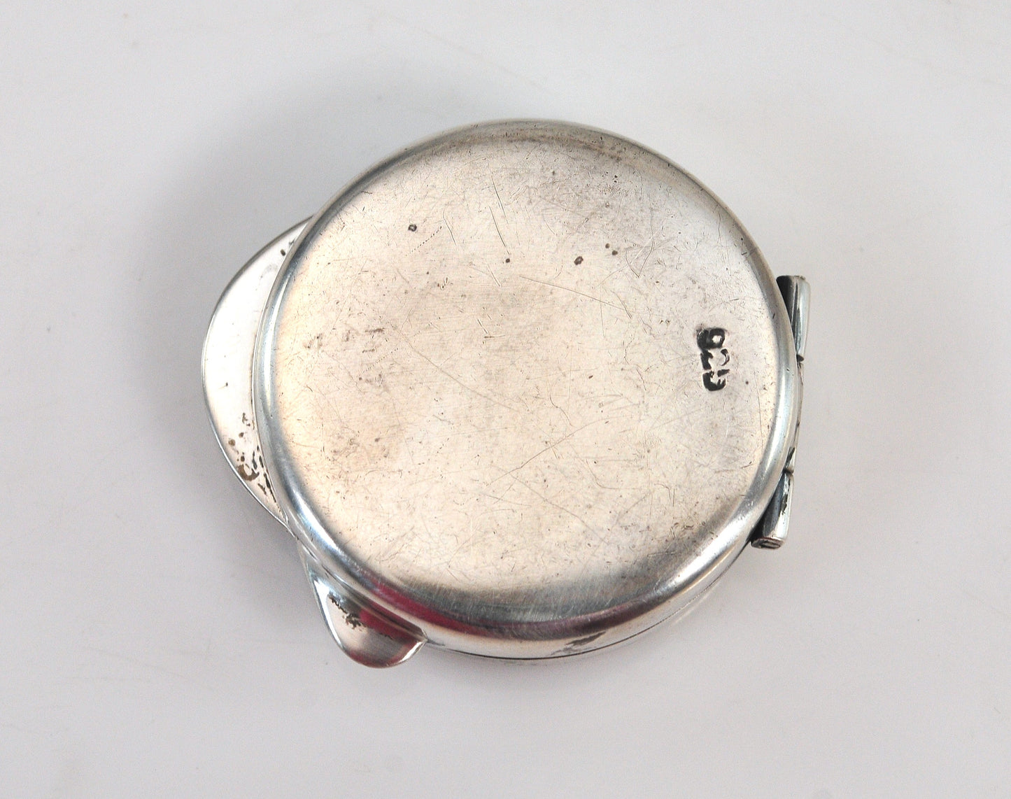 Vintage Sterling Silver Pill Box, Trinket Box