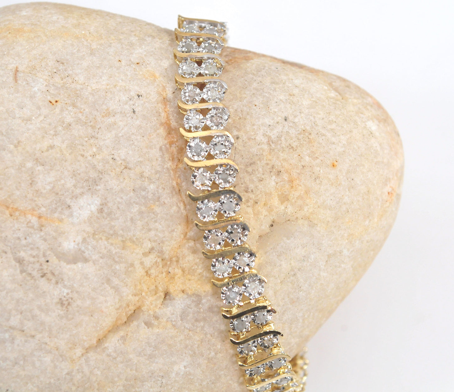 10K Gold Diamond Tennis Bracelet