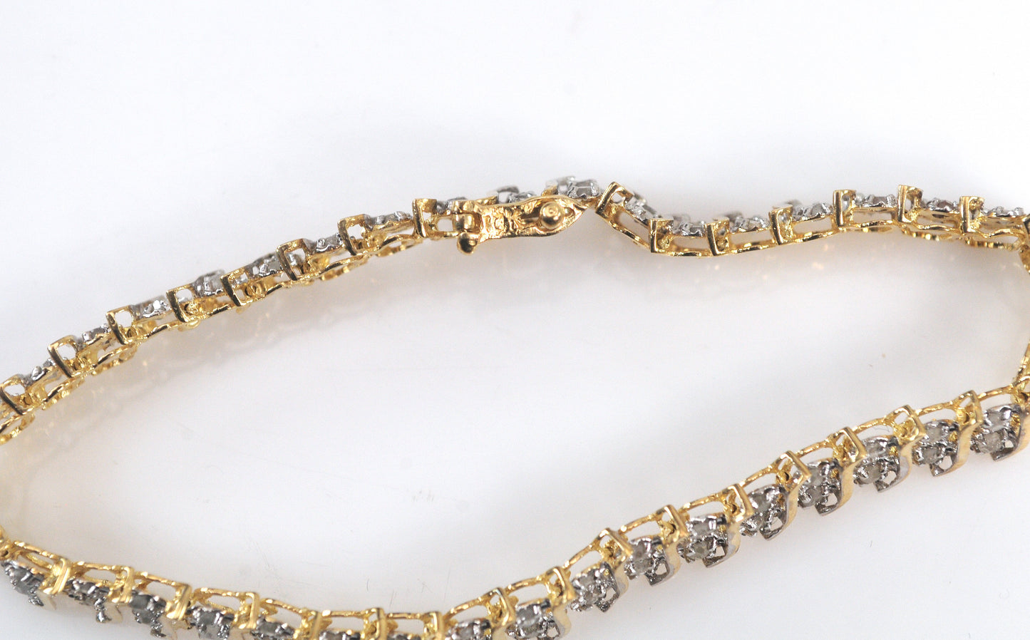 10K Gold Diamond Tennis Bracelet