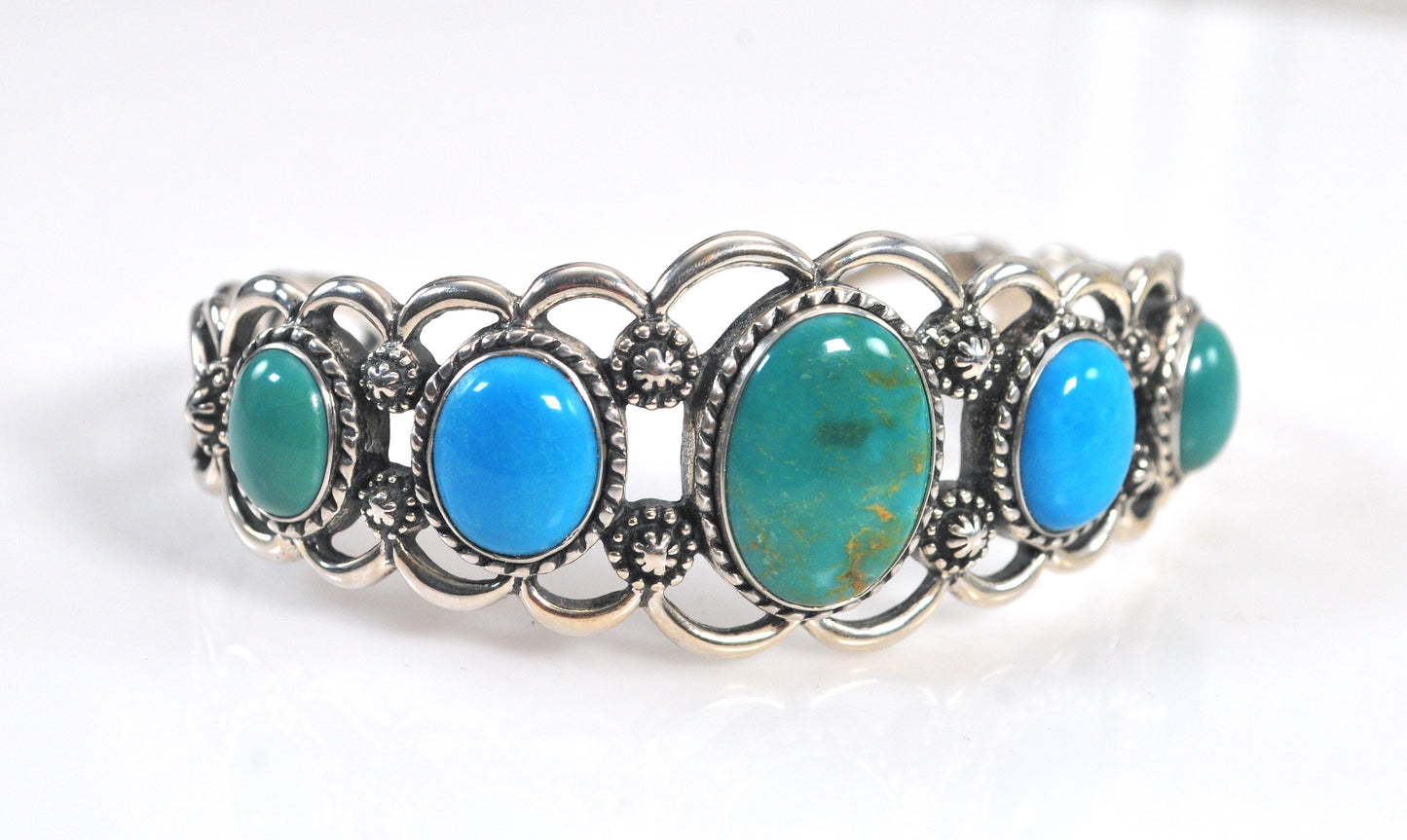 Carolyn Pollack Relios Sterling Silver Turquoise Cuff Bracelet