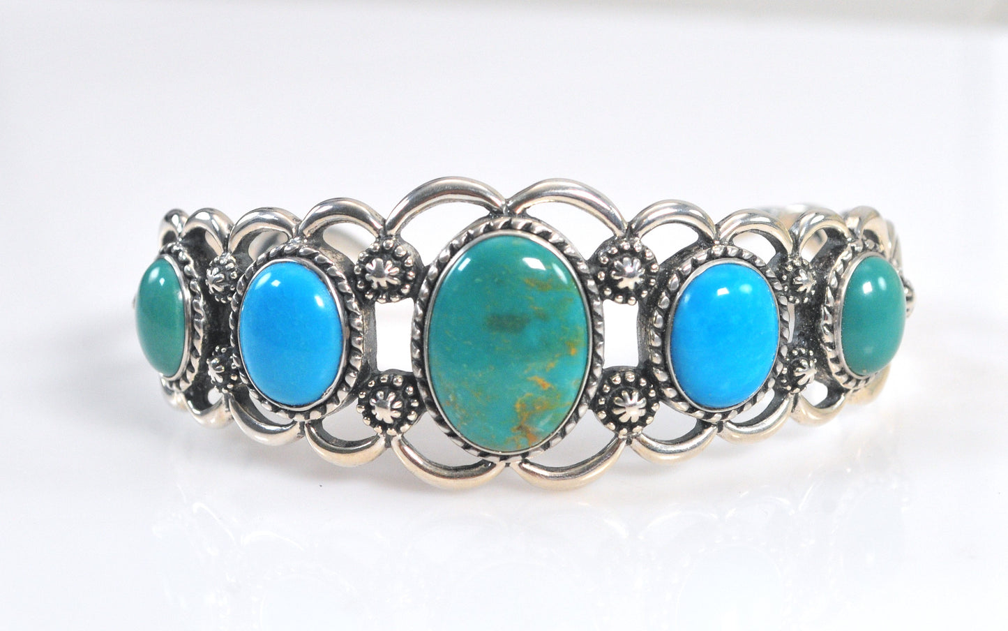 Carolyn Pollack Relios Sterling Silver Turquoise Cuff Bracelet