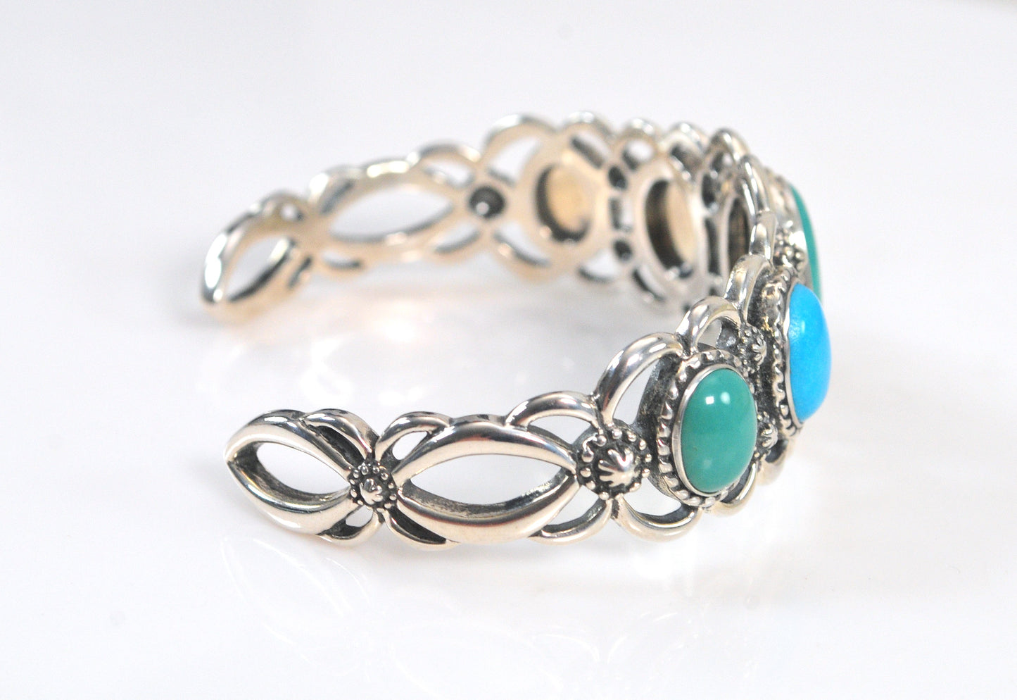Carolyn Pollack Relios Sterling Silver Turquoise Cuff Bracelet