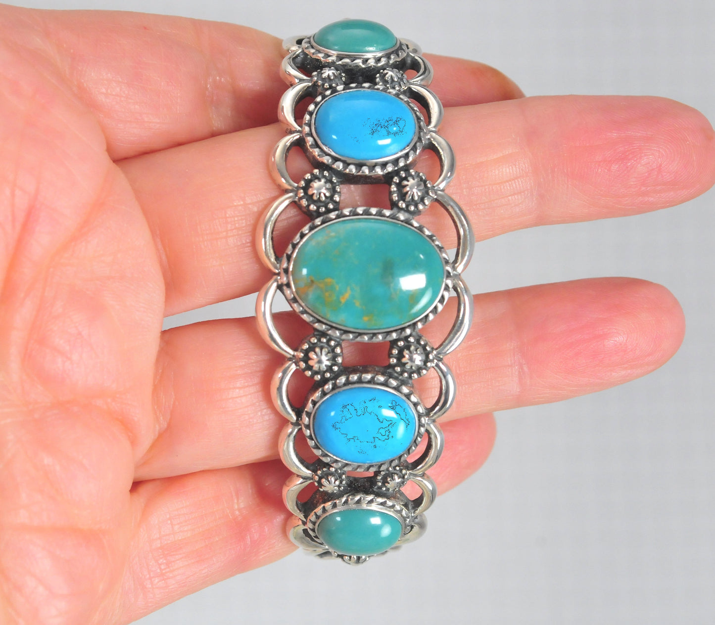 Carolyn Pollack Relios Sterling Silver Turquoise Cuff Bracelet
