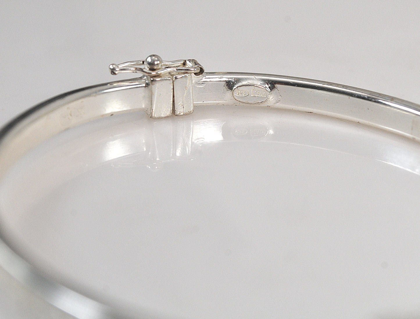 Vintage Sterling Silver Greek Key Bangle Bracelet