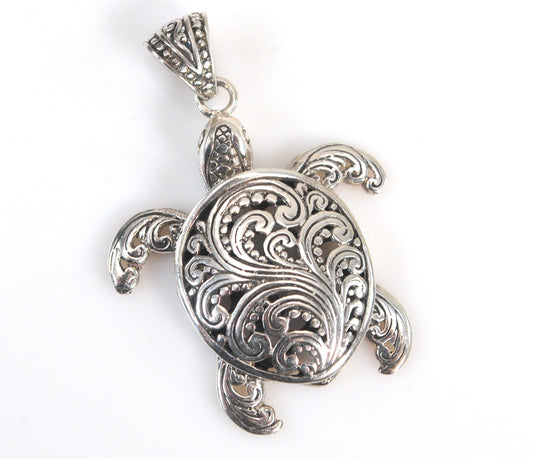 Sterling Silver Sea Turtle Pendant