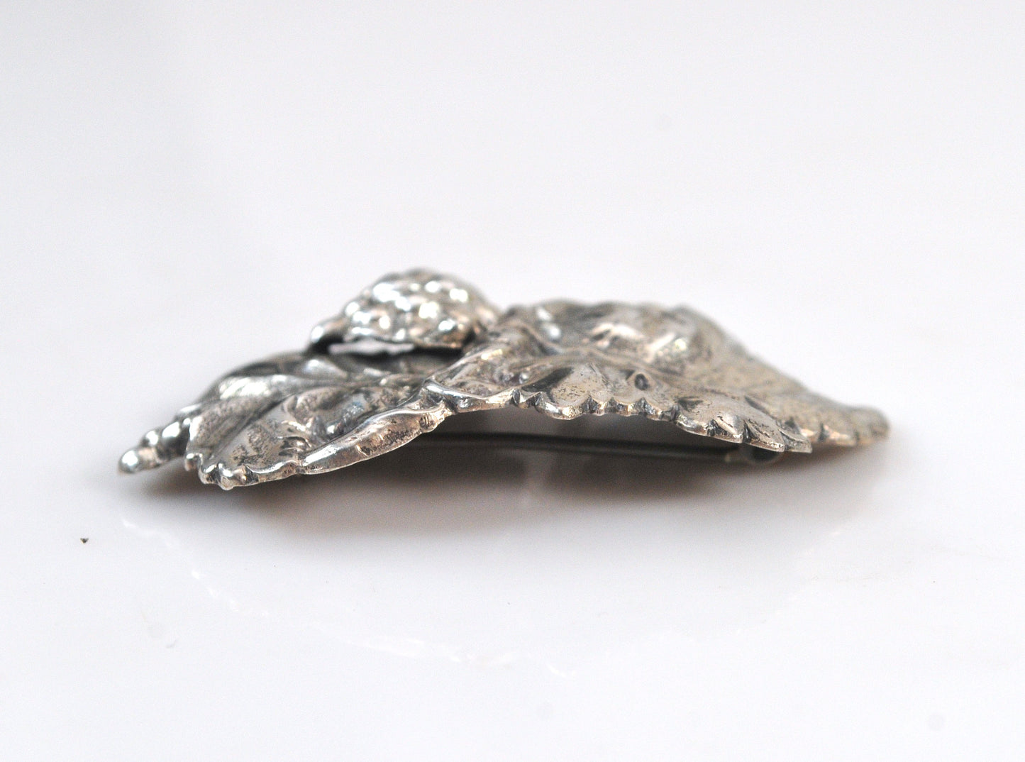 Vintage Beau Sterling Grape Brooch Pendant