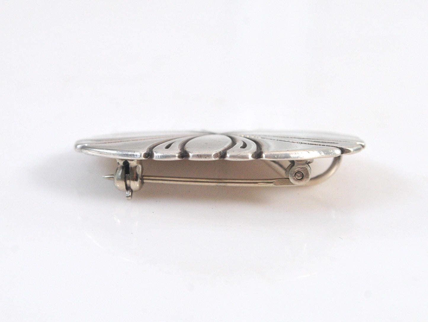 Signed Navajo Sterling Silver Brooch Pendant