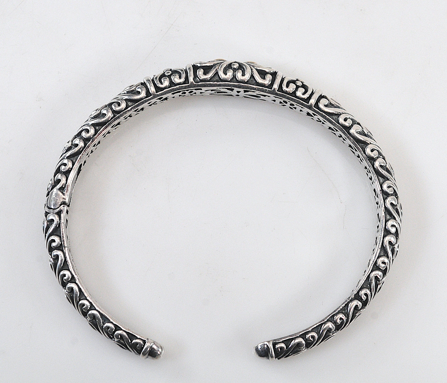 John Hardy Sterling Silver Gold Accent Cuff Bracelet