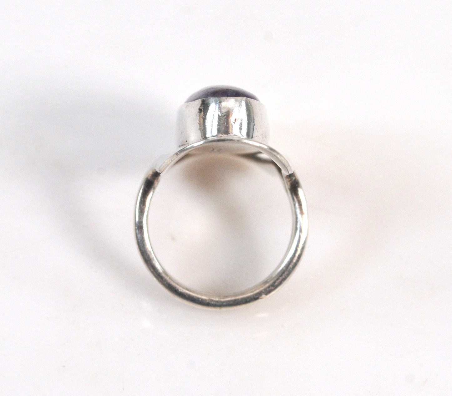 Dominique Dinouart Long Sterling Silver Charoite Ring