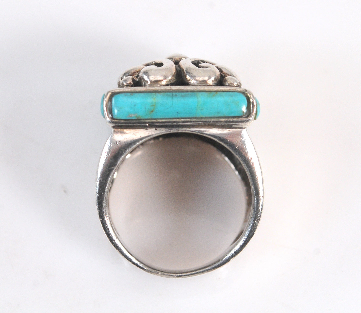 Heavy Sterling Silver Turquoise Ring