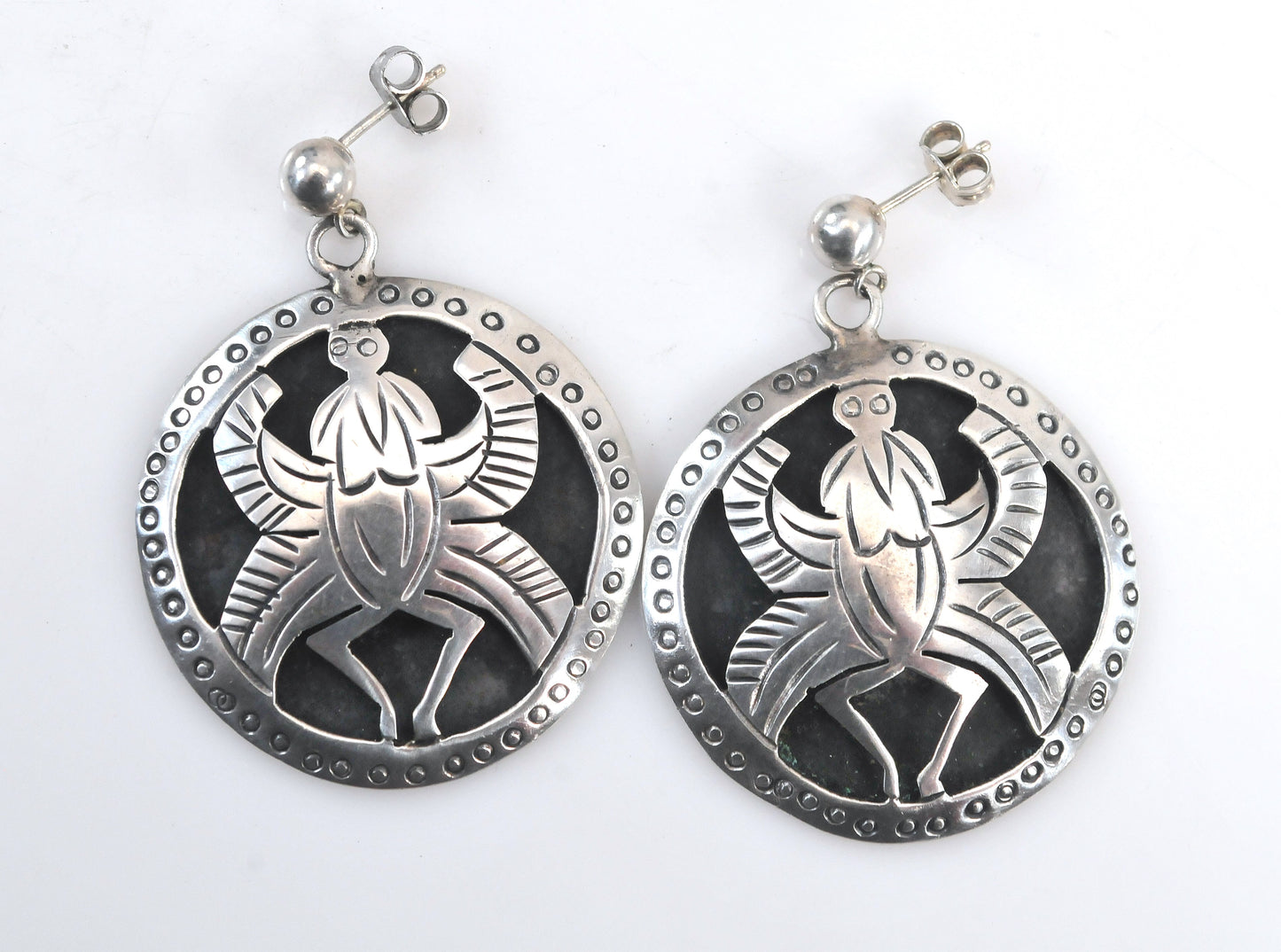 Statement Sterling Silver 925 Mexico Earrings
