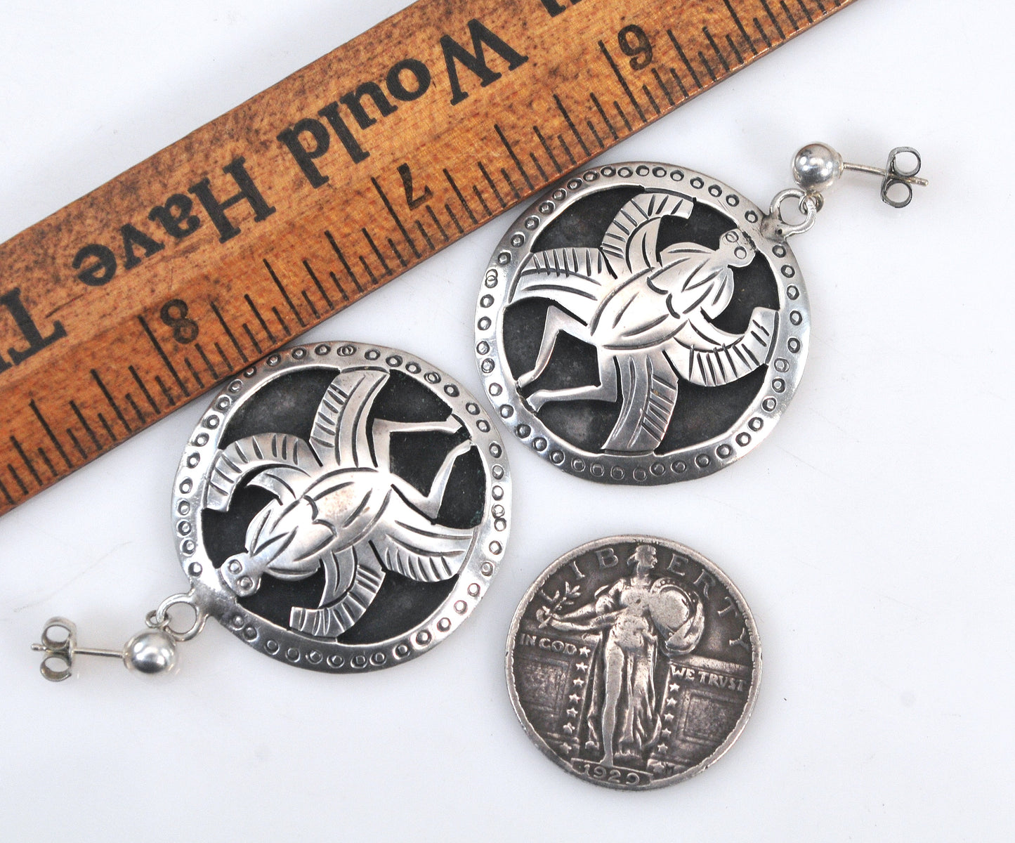 Statement Sterling Silver 925 Mexico Earrings
