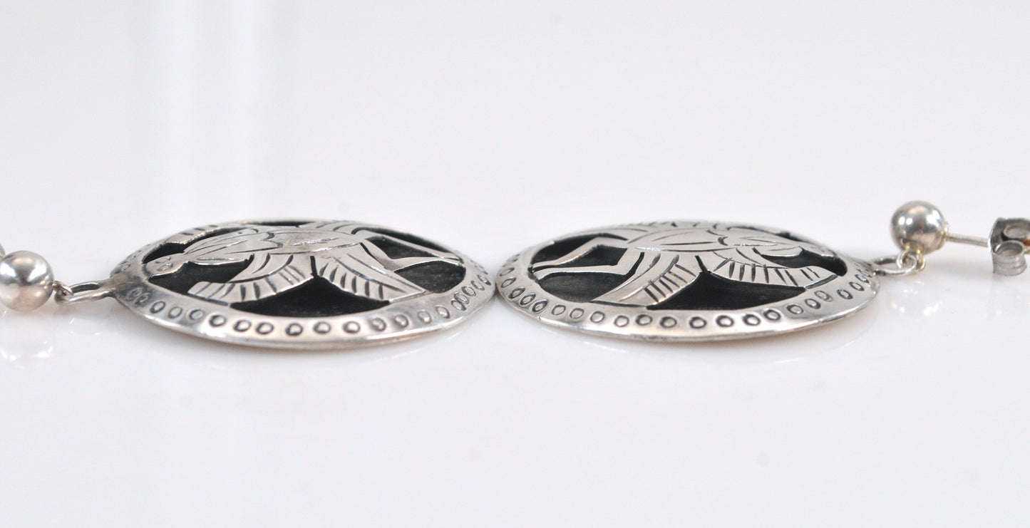 Statement Sterling Silver 925 Mexico Earrings