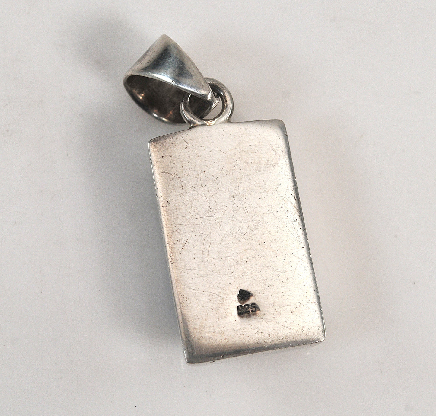 Silpada Sterling Silver Rectangle Multi-Stone Inlay Pendant