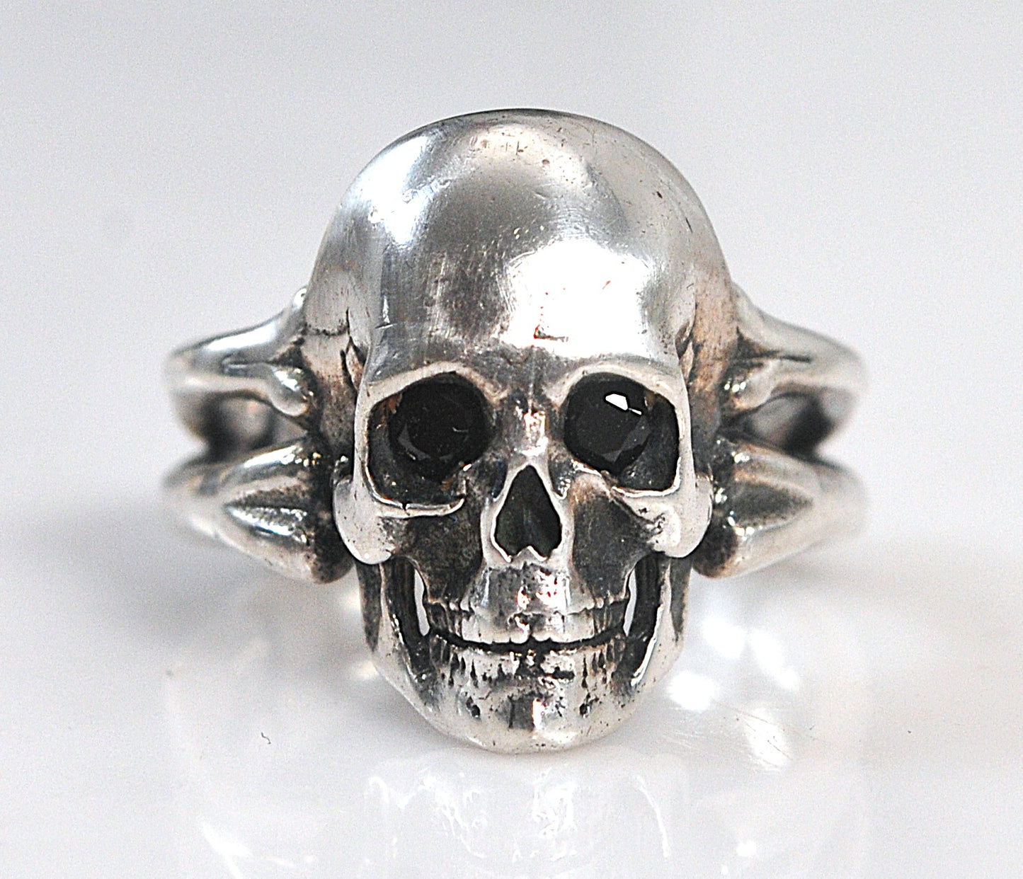 Sterling Silver Bone Skull Ring
