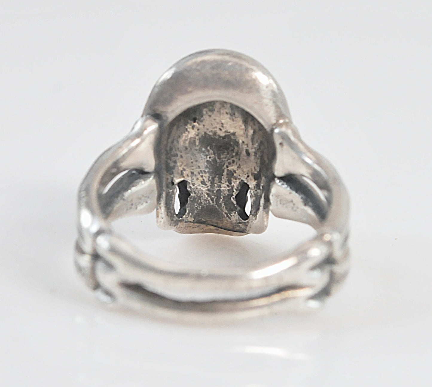 Sterling Silver Bone Skull Ring