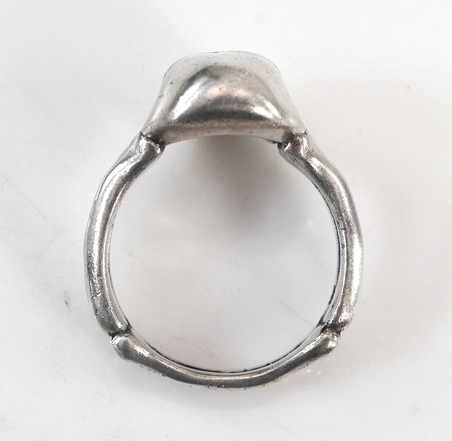 Sterling Silver Bone Skull Ring