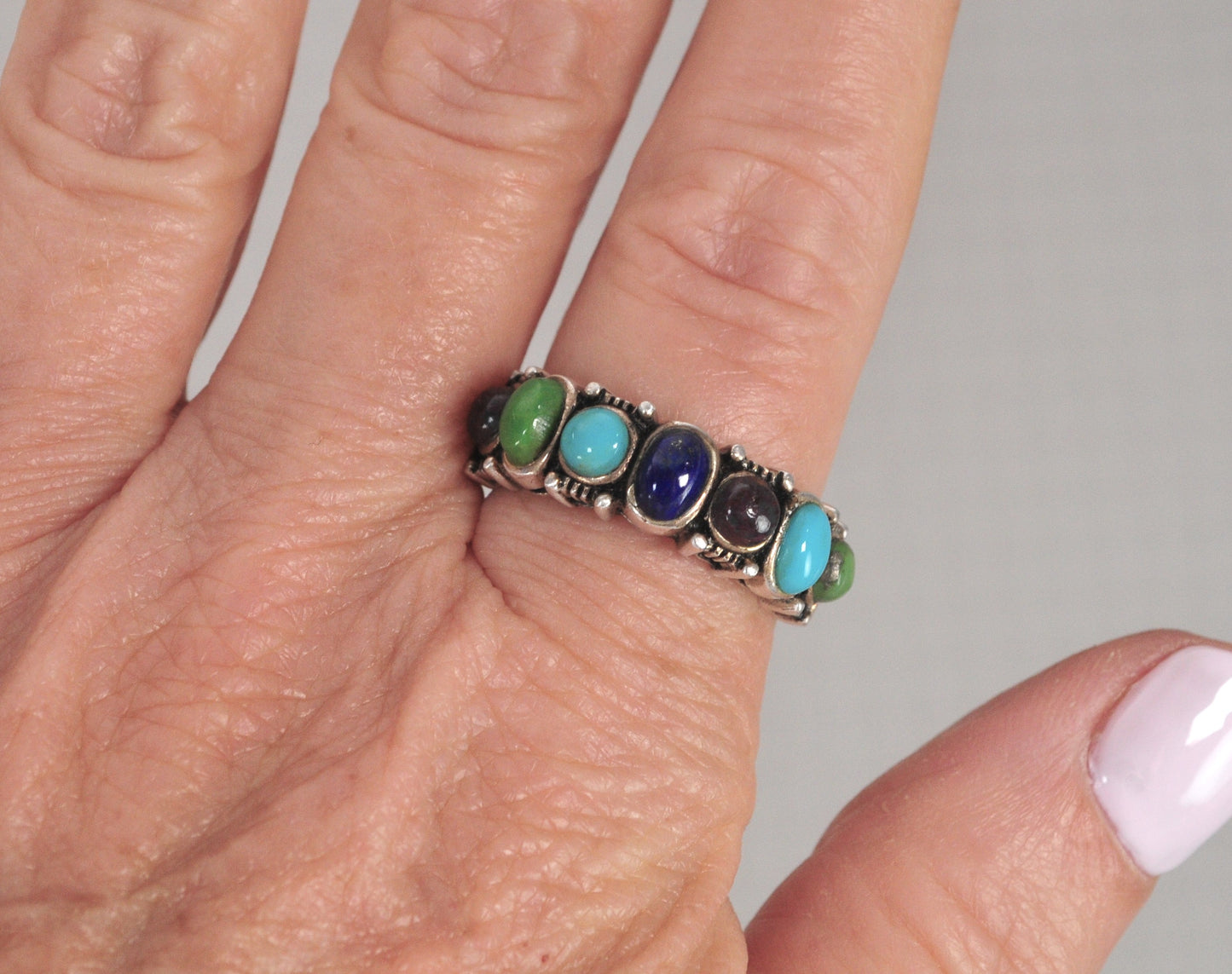 Whitney Kelly Sterling Silver Multi-Color Ring