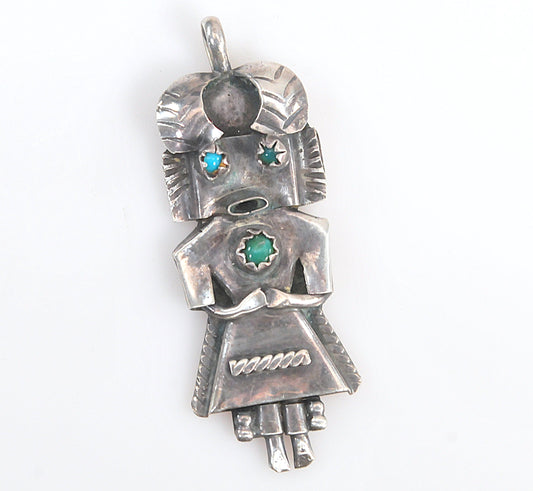 Orville Manygoats Navajo Sterling Silver Kachina Pendant
