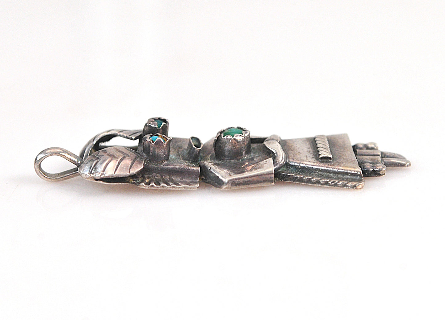 Orville Manygoats Navajo Sterling Silver Kachina Pendant