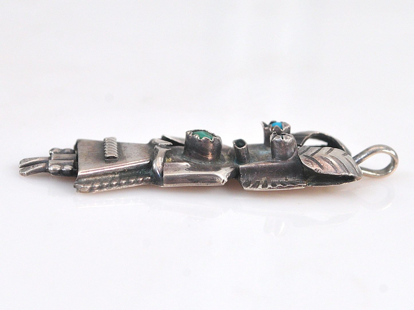 Orville Manygoats Navajo Sterling Silver Kachina Pendant