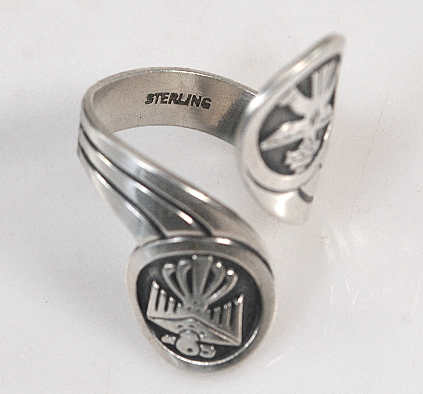 Southwestern Sterling Silver Thunderbird Kachina Ring