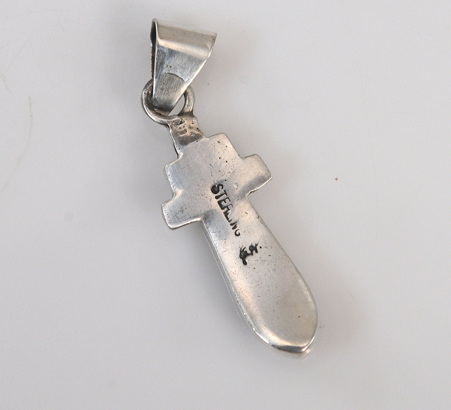 Ervin Hoskie Navajo Sterling Silver Opal Sugilite Pendant