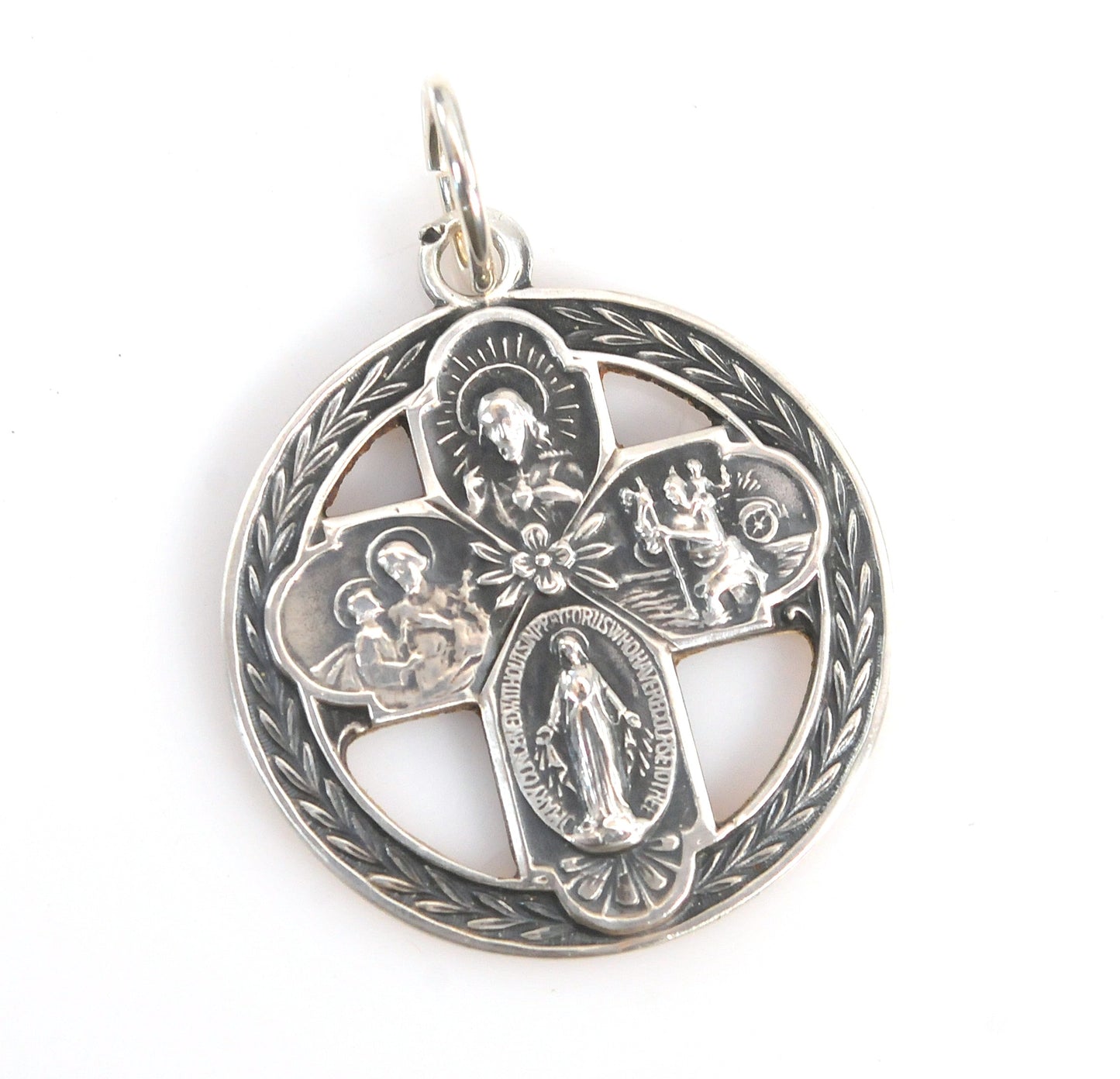 Vintage HMH Sterling Silver Four Way Medal