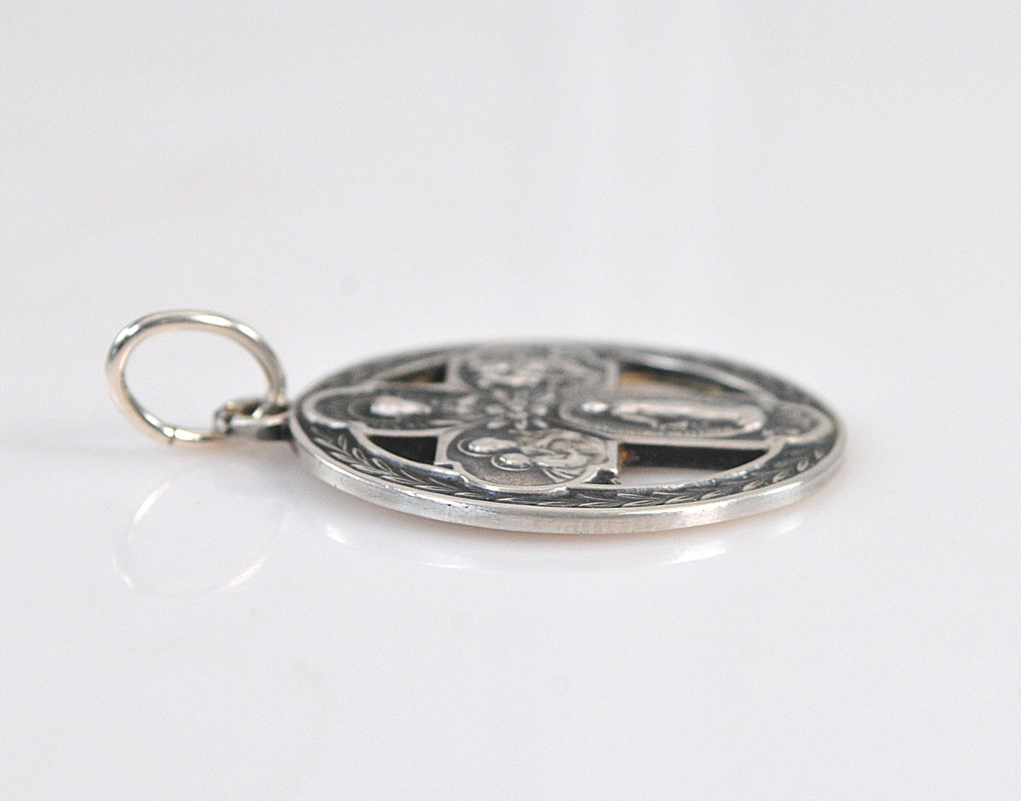 Vintage HMH Sterling Silver Four Way Medal