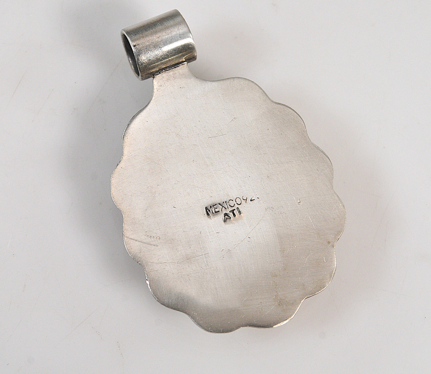 ATI Sterling Silver Abalone Slider Pendant