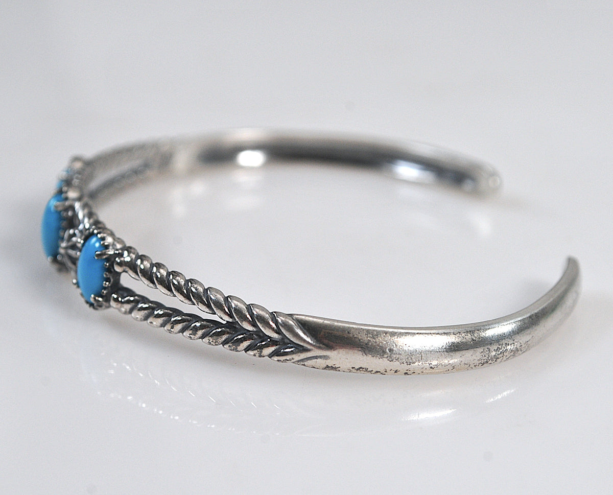 Carolyn Pollack Relios Sterling Silver Turquoise Cuff Bracelet