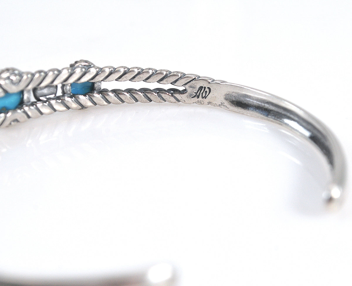 Carolyn Pollack Relios Sterling Silver Turquoise Cuff Bracelet