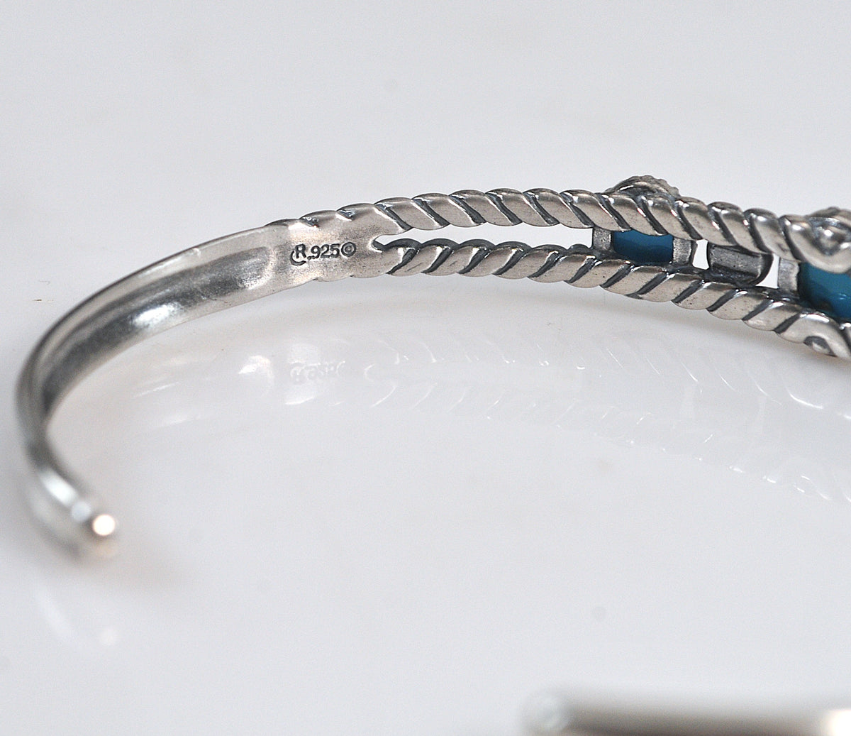Carolyn Pollack Relios Sterling Silver Turquoise Cuff Bracelet