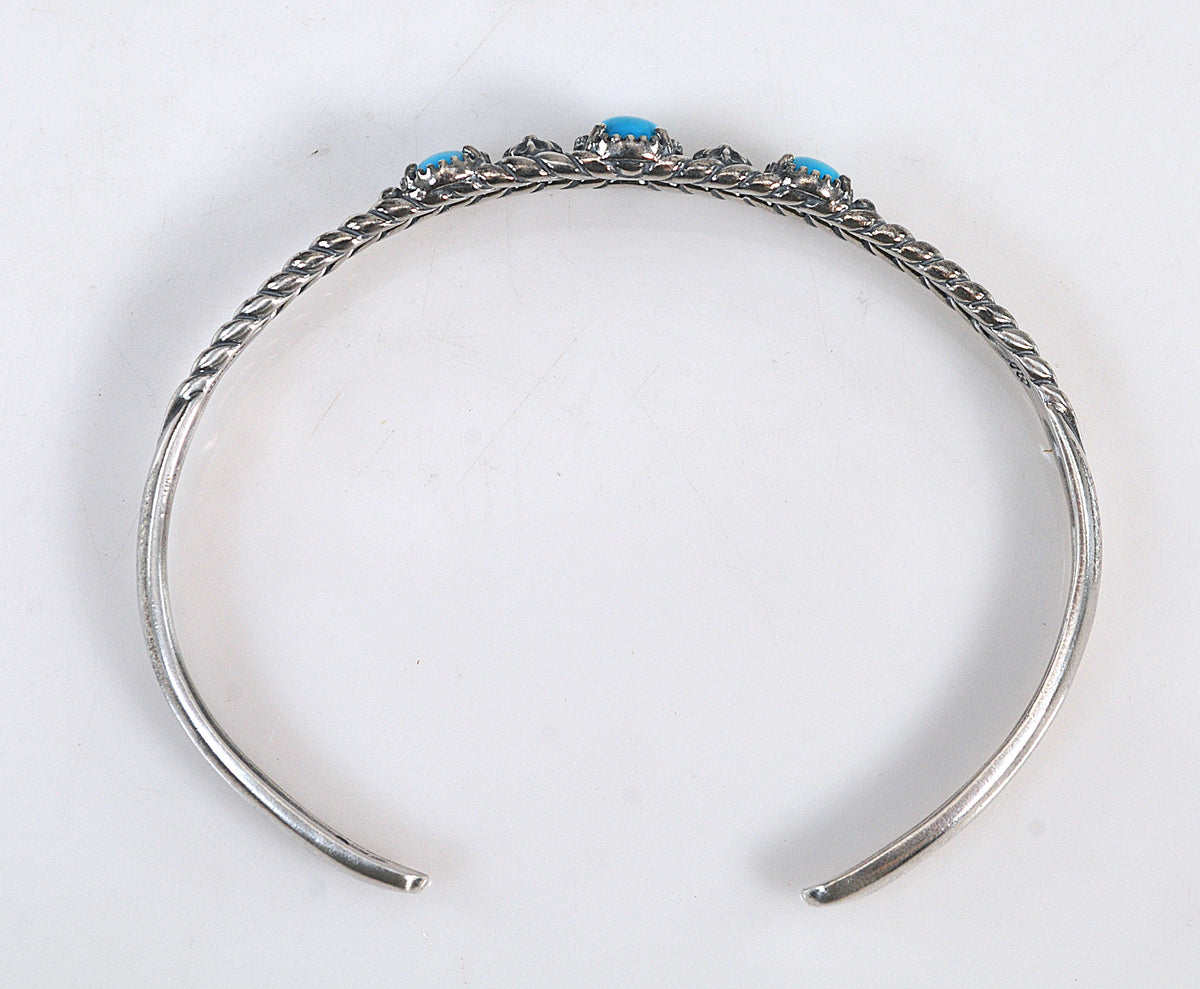 Carolyn Pollack Relios Sterling Silver Turquoise Cuff Bracelet