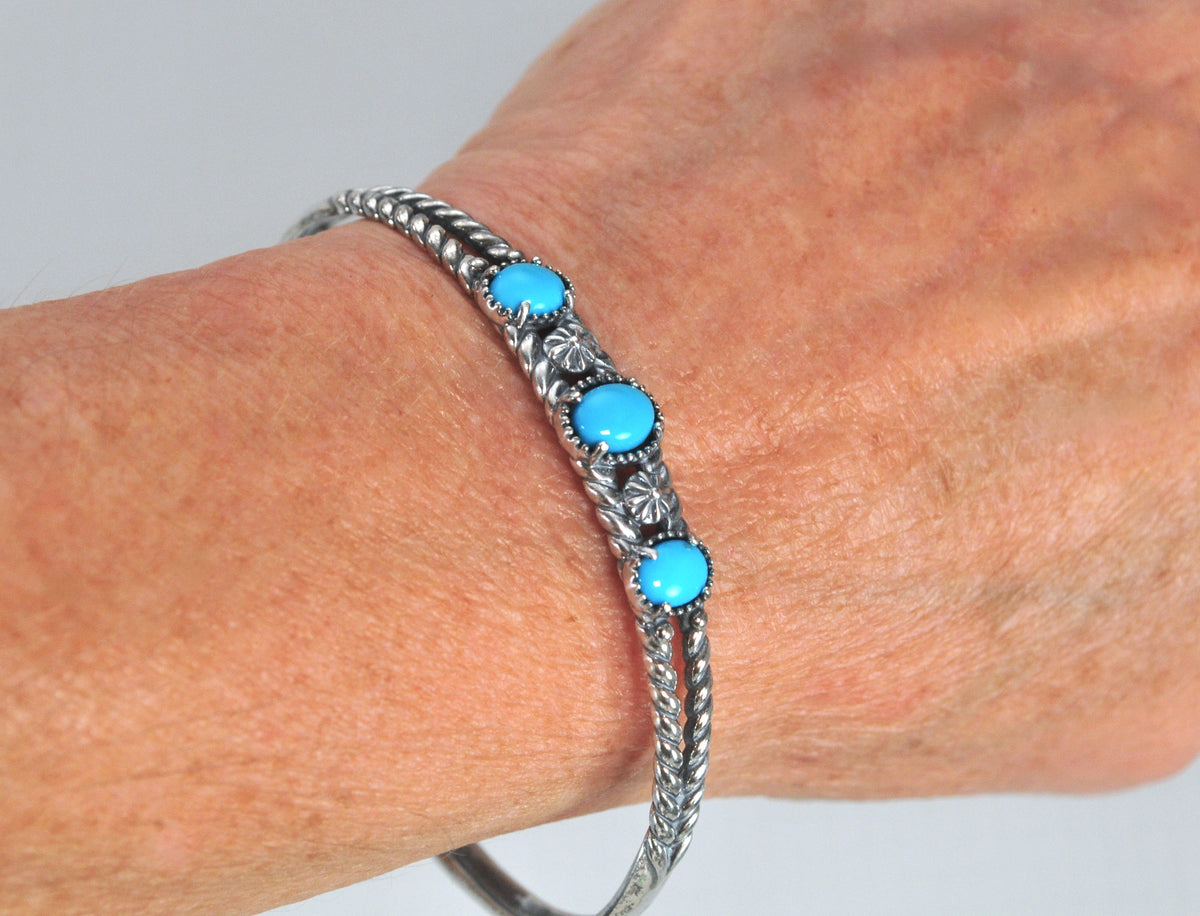 Carolyn Pollack Relios Sterling Silver Turquoise Cuff Bracelet