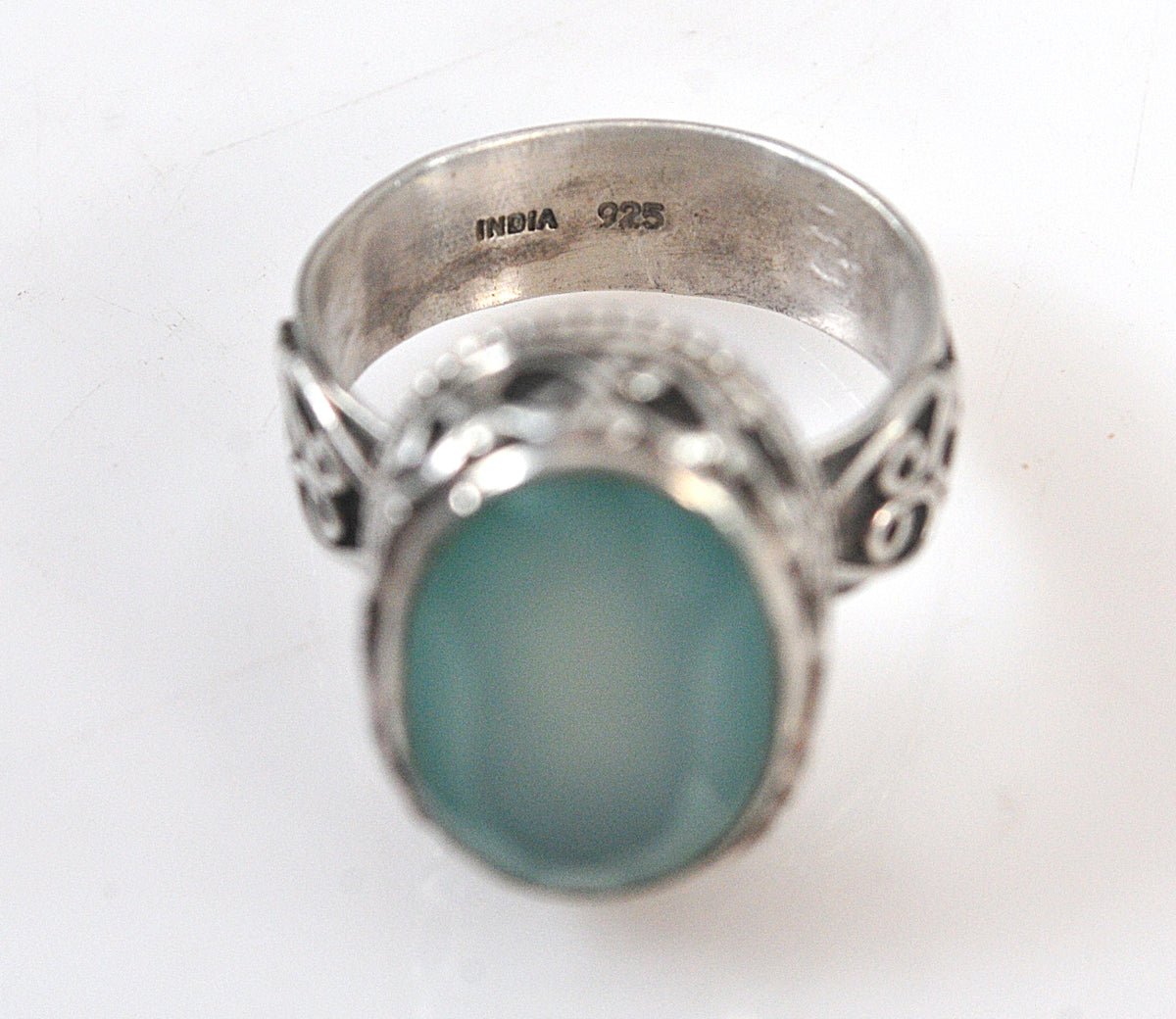 Sterling Silver Chalcedony Ring