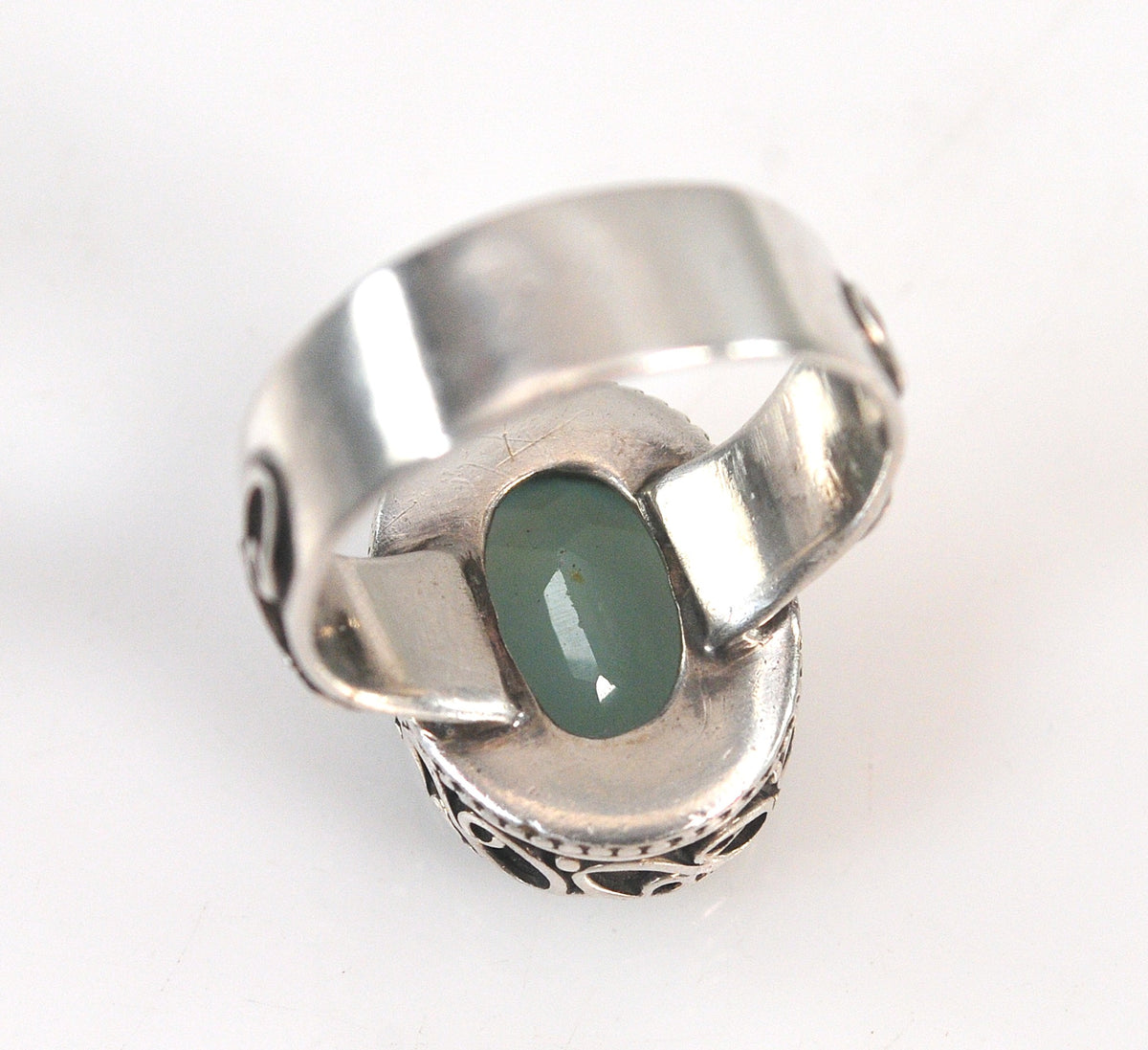Sterling Silver Chalcedony Ring