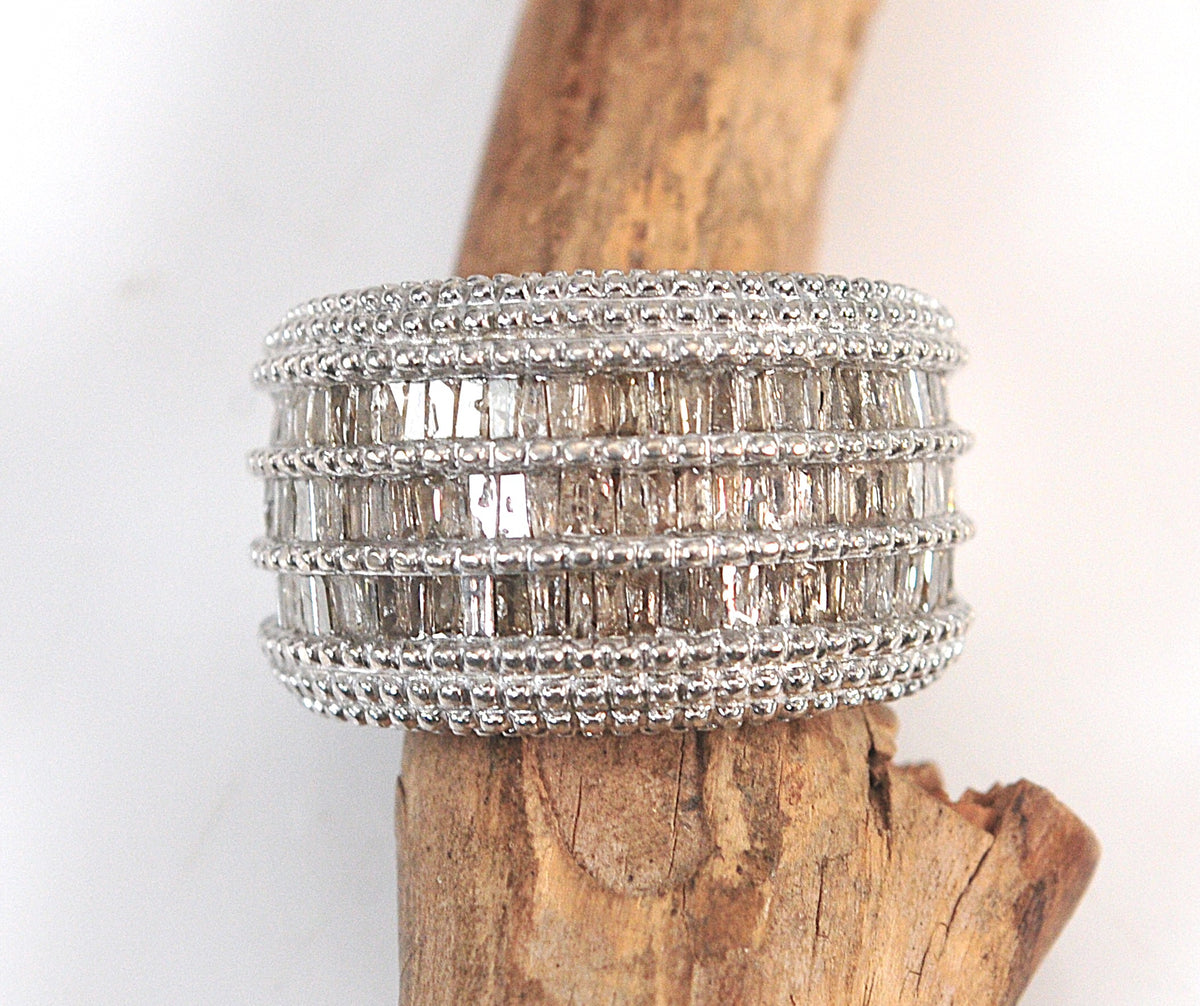 K.P. Sanghvi & Sons Sterling Silver Diamond Ring