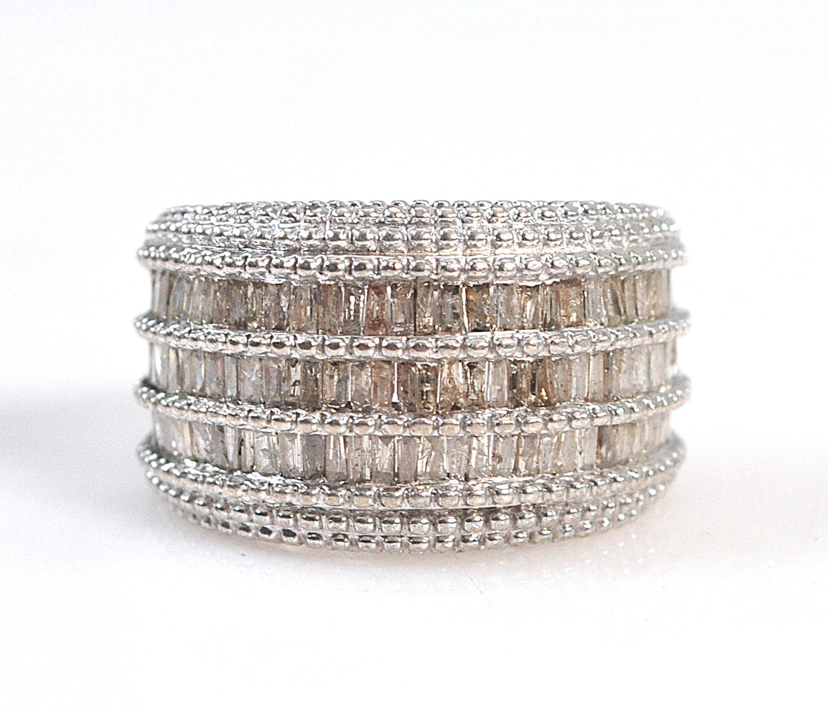 K.P. Sanghvi & Sons Sterling Silver Diamond Ring