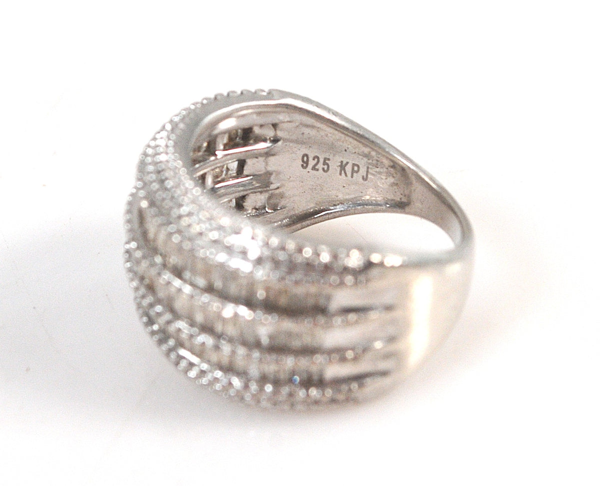 K.P. Sanghvi & Sons Sterling Silver Diamond Ring