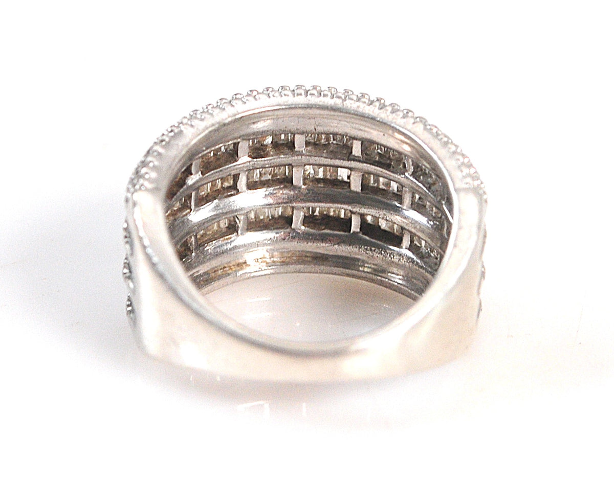K.P. Sanghvi & Sons Sterling Silver Diamond Ring