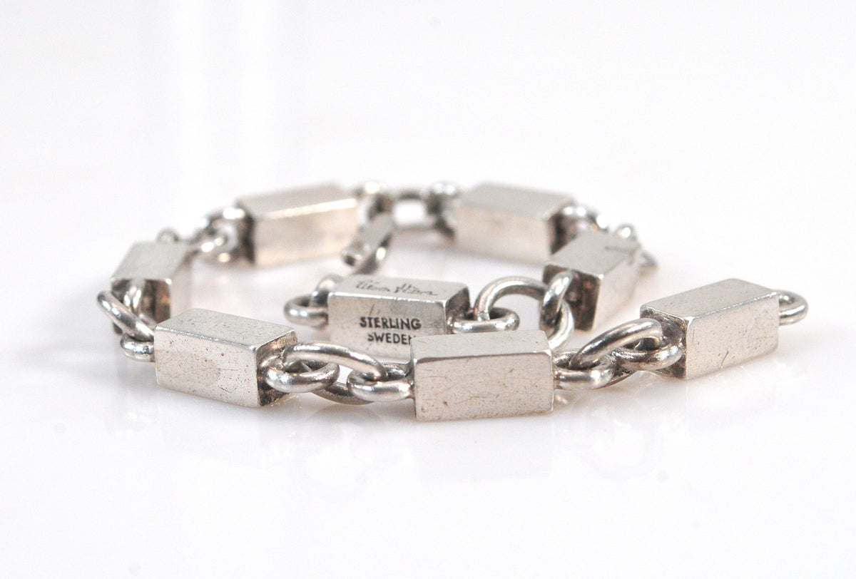 Wiwen Nilsson Handwrought Sterling Silver Geometric Bracelet