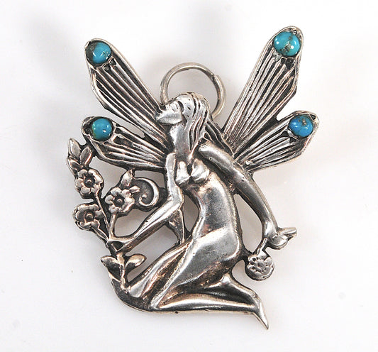 Sterling Silver Fairy Pendant