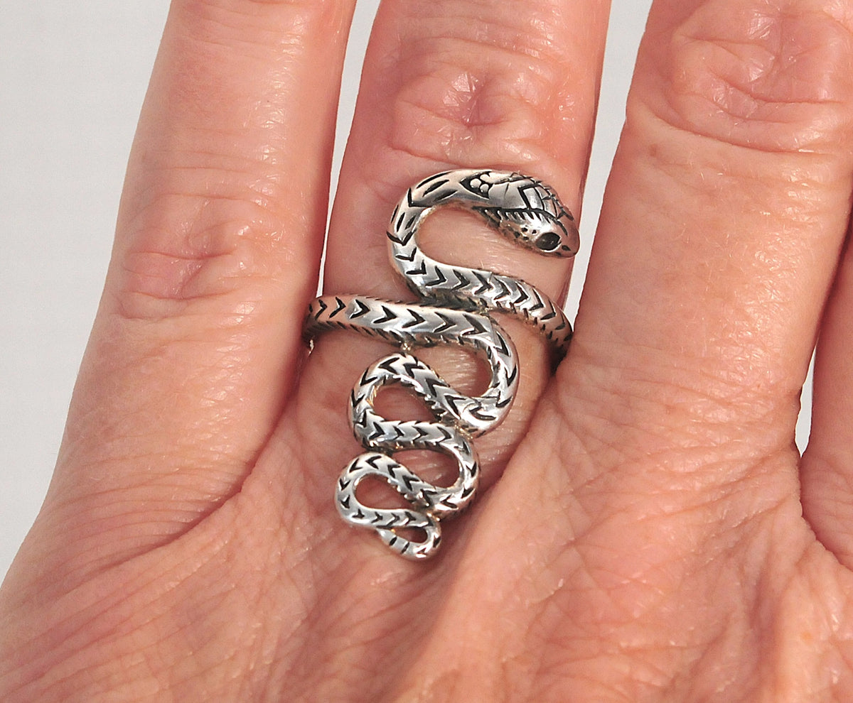 Sterling Silver Snake Ring