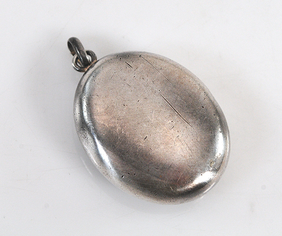 Vintage Sterling Silver Rosary Bead Holder | Religious Locket