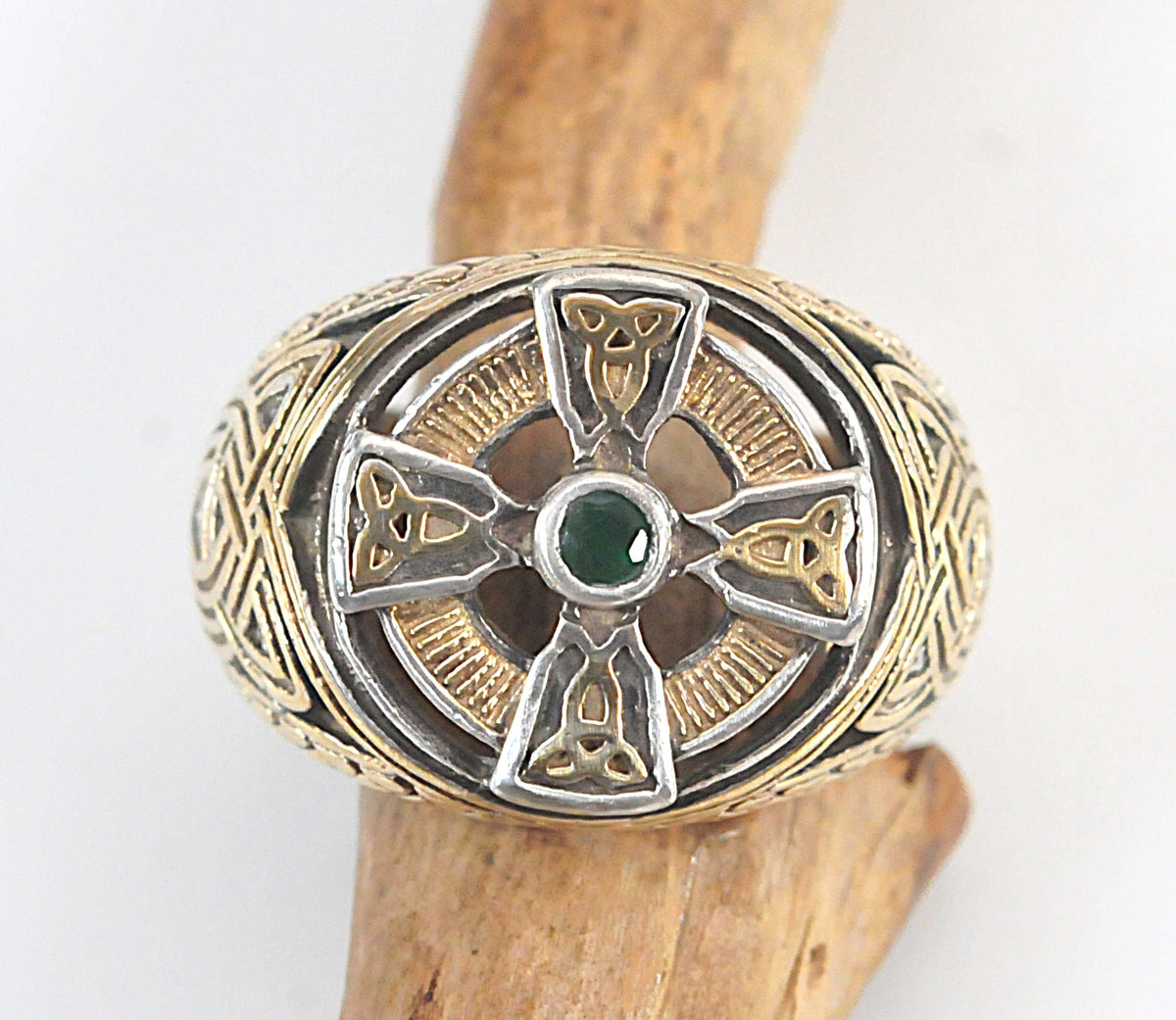 Franklin Mint Sterling Silver Celtic Cross Ring