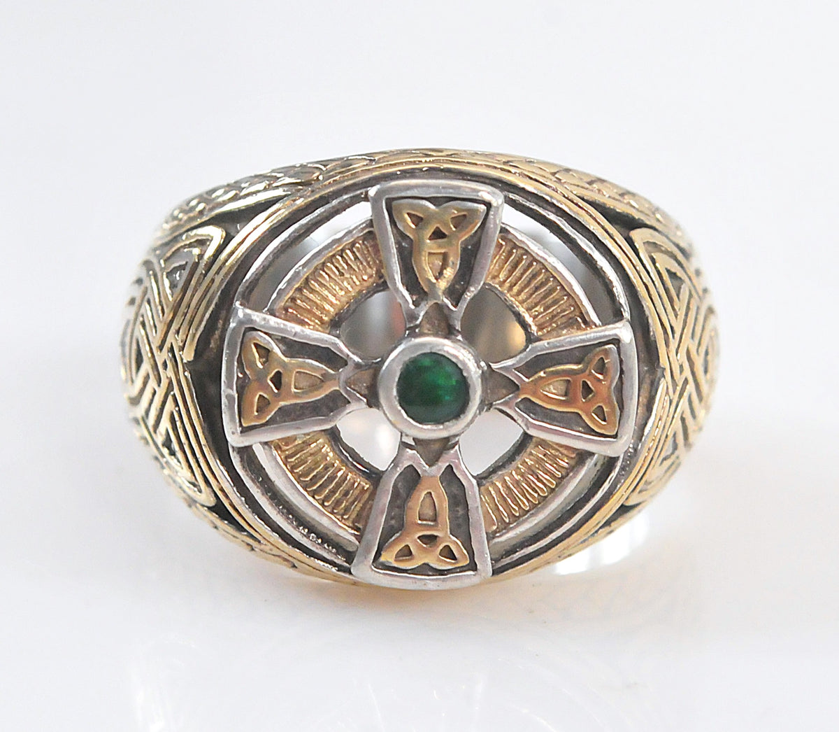 Franklin Mint Sterling Silver Celtic Cross Ring