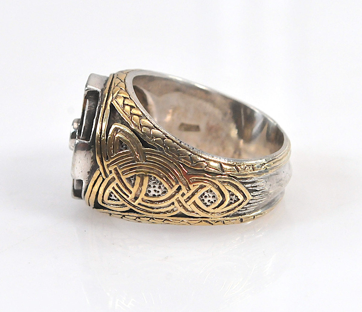 Franklin Mint Sterling Silver Celtic Cross Ring